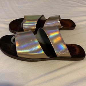 Blowfish metallic sandals